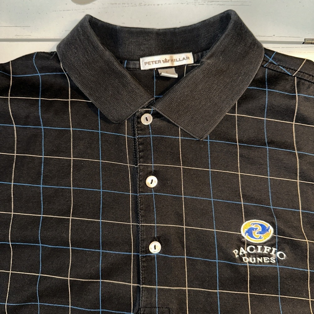 Peter Millar Pacific Dunes Mens Golf Polo Short Sleeve Large